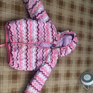 The North Face Kids Zigzag Puffer Jacket - Pink and Purple